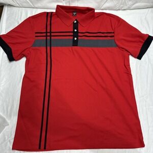 Manfinity Red Polo Shirt Medium